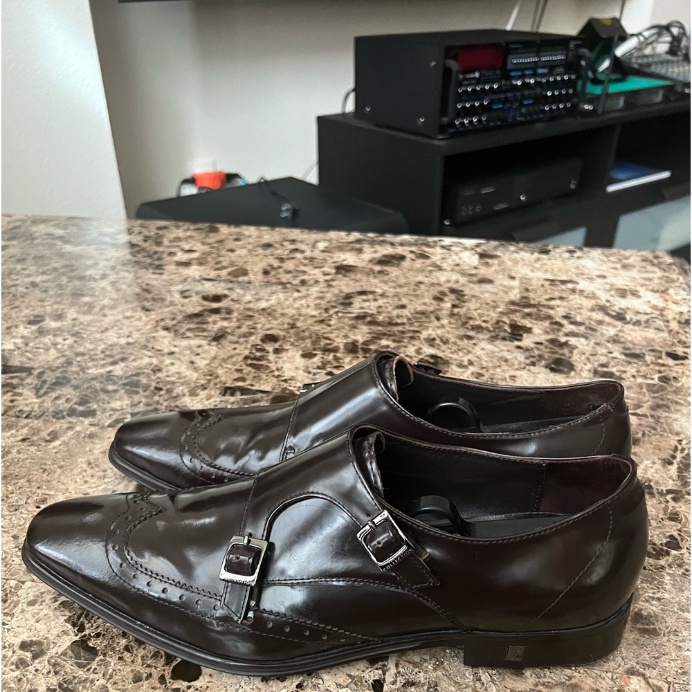 Like new, never worn, the shoes in great condition